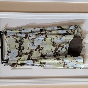 Apt. 9 Womens Mid Calf Tulip Style Floral Polyester Skirt NWT Size 4